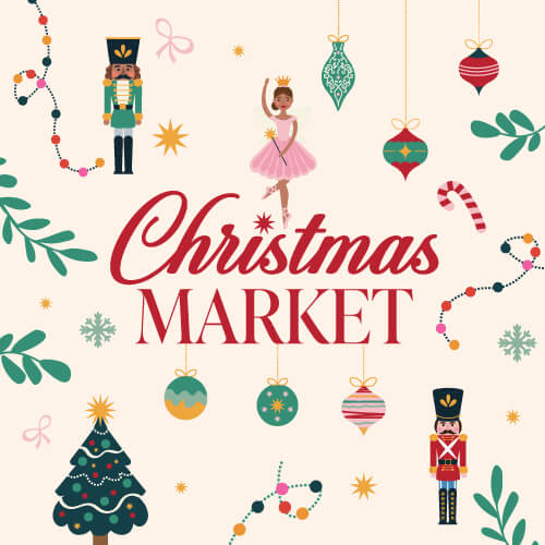 Christmas brochure front cover with correct colours