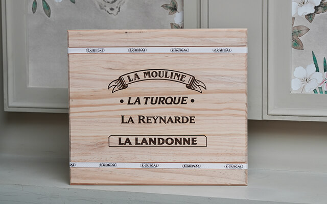 wooden box of lalas
